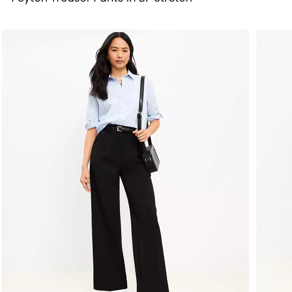 LOFT Peyton Trouser - Black